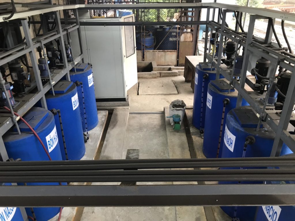 Công trình lắp đặt hệ thống xử lý nước thải xi mạ tại Công ty Chế tạo máy Vinacomin
