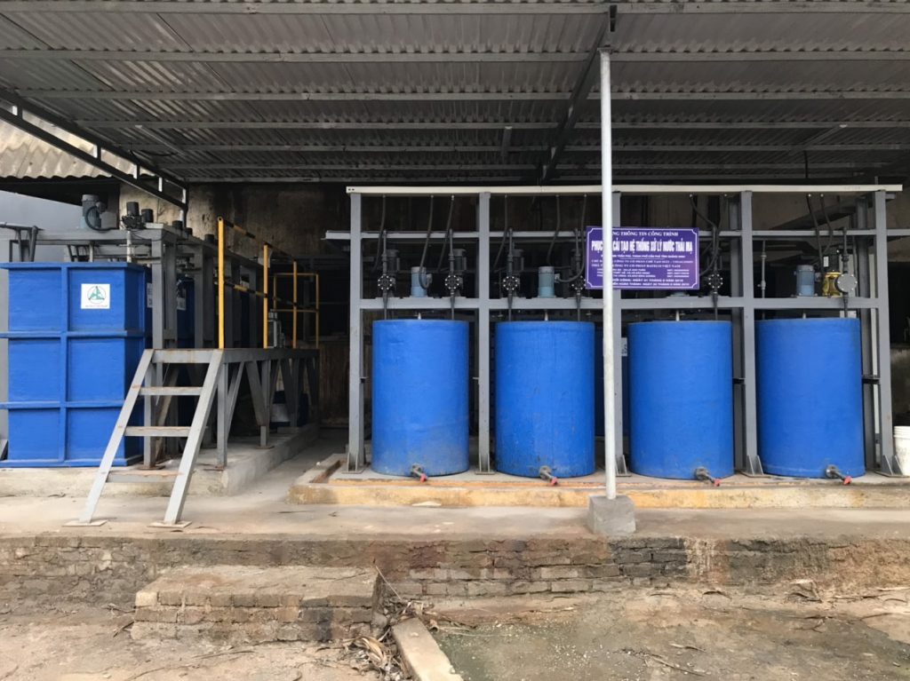 Công trình lắp đặt hệ thống xử lý nước thải xi mạ tại Công ty Chế tạo máy Vinacomin
