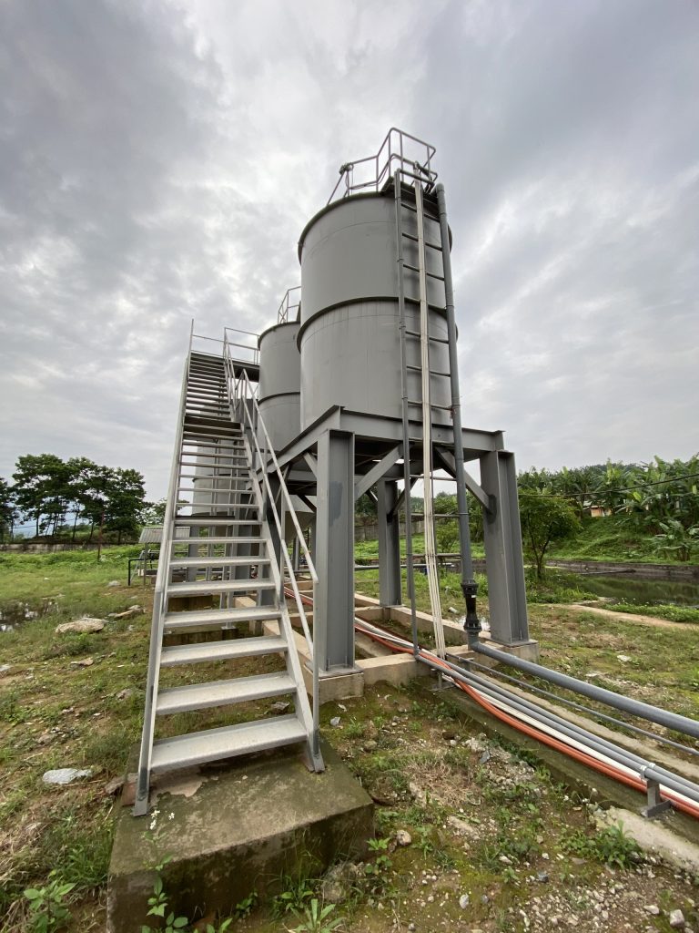 Công trìnha hệ thống xử lý nước mặn tại Nhà máy thép Việt Trung